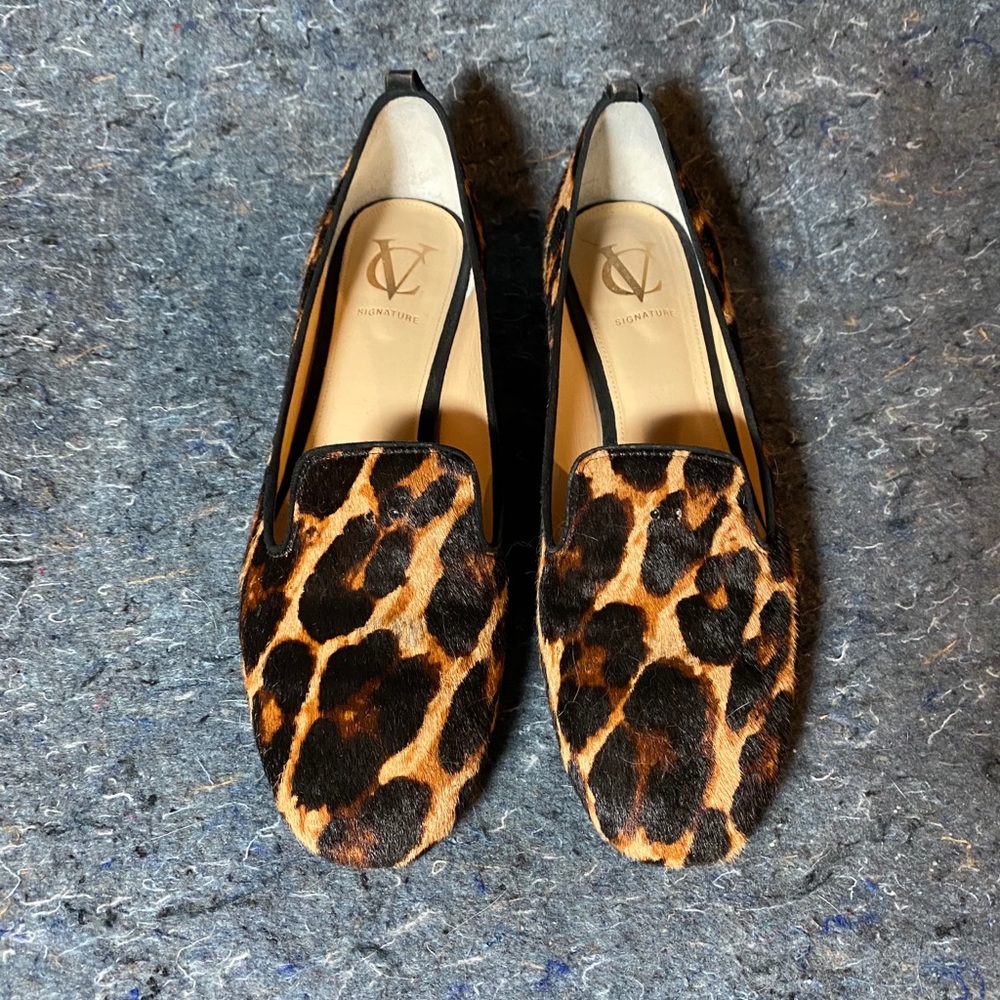 Leopard hair-calf Loafers by Vince Camuto